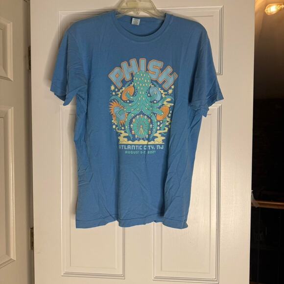 Phish 2017 blue graphic tee Atlantic City Medium - Picture 1 of 2